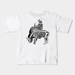 Buffalo skeleton Kids T-Shirt